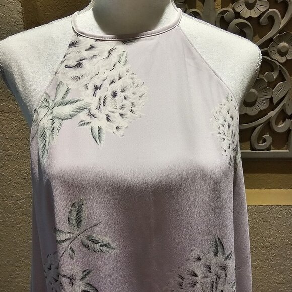 Show Me Your Mumu Gomez Lilac Floral Halter Dress M Keyhole Back - Picture 8 of 8
